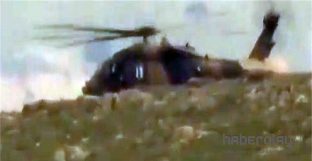 Sınırda Askeri Helikopter Düştü