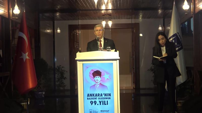 MANSUR YAVAŞ: ANKARA’MIZIN BAŞKENT OLUŞUNUN YIL DÖNÜMÜNDE, BAŞTA ATATÜRK OLMAK ÜZERE TÜM KURUCU KAHRAMANLARIMIZI ŞÜKRANLA ANIYORUM