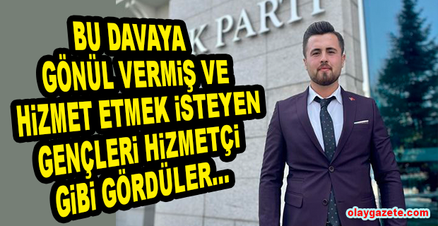 AKP GENÇLİK KOLLARI BAŞKANI İSTİFA ETTİ