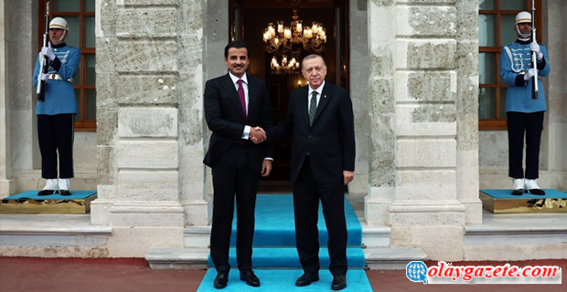 ERDOĞAN, KATAR EMiRi iLE GÖRÜŞTÜ 