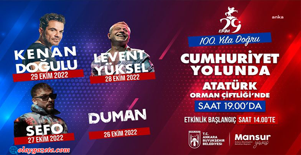 CUMHURİYET COŞKUSU ATATÜRK ORMAN ÇİFTLİĞİ’NDE YAŞANACAK