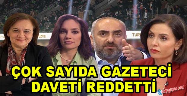 TÜRKİYE YÜZYILI PROGRAMINA ÇOK SAYIDA GAZETECİ KATILMADI