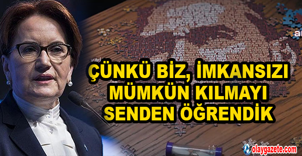 MERAL AKŞENER, İYİ PARTİ GENÇLİK KOLLARI’NIN 10 KASIM VİDEOSUNU PAYLAŞTI