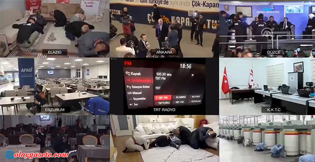 TÜRKİYE VE KKTC GENELİNDE DEPREM TATBİKATI YAPILDI