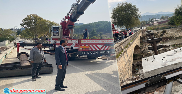 TARİHİ KUREYŞİ KÖPRÜSÜ ONARILIYOR