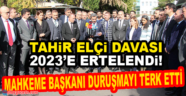 TAHİR ELÇİ DAVASI 2023’E ERTELENDİ! 