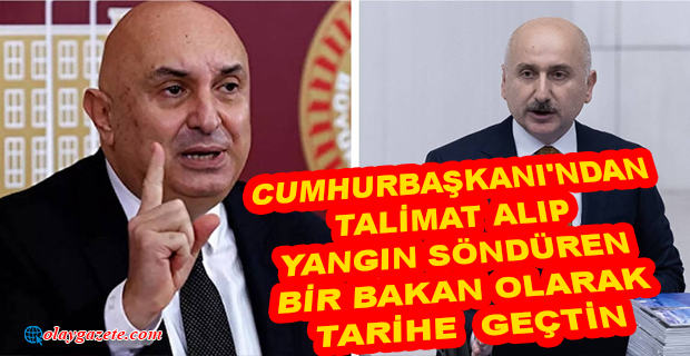 ENGİN ÖZKOÇ’TAN BAKAN KİRİŞCİ’YE: “SEN, TARİHE, CUMHURBAŞKANI