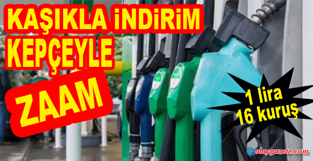 MOTORİNE TEK SEFERDE BÜYÜK ZAM