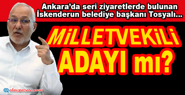 TOSYALI MİLLETVEKİLİ ADAYI MI?