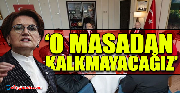 AKŞENER’DEN ERDOĞAN’A ALTILI MASA MESAJI: “BİZ O MASADAN KALKMAYACAĞIZ” 