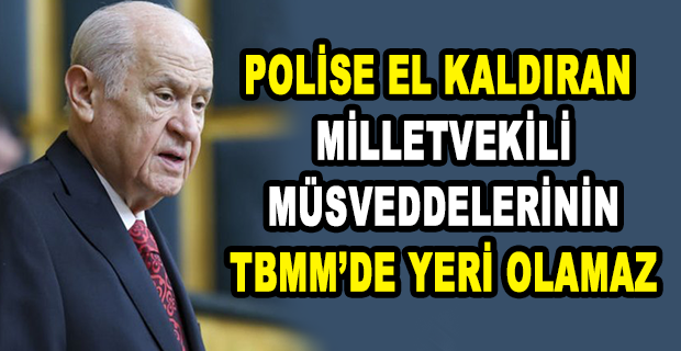 BAHÇELİ: “HDP’NİN KAPATILMASI, ANAYASA MAHKEMESİ’NİN İHMALİ MÜMKÜN OLMAYAN GÖREVİDİR”