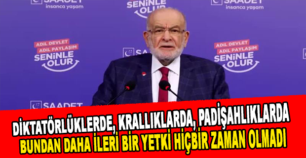 KARAMOLLAOĞLU:SEÇİMLER TAM ZAMANINDA YAPILDIĞI TAKDİRDE ERDOĞAN ADAY OLAMAZ