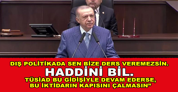 ERDOĞAN: EY TÜSİAD