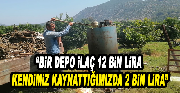 ADANALI ÇİFTÇİ, PAHALI TARIM İLACINI BAHÇESİNDE KENDİSİ ÜRETTİ