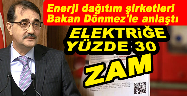 ELEKTRİĞE YENİ ZAM GELİYOR... 