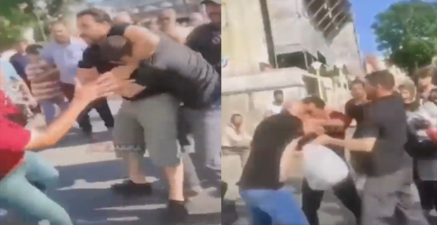 GERİCİ AHSEN TV MUHABİRİNE MEYDAN DAYAĞI