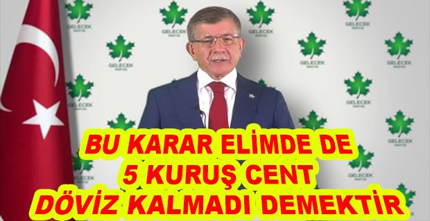  DAVUTOĞLU: “TÜRKİYE SEÇİM ORTAMINA GİRERKEN 70’Lİ 90’LI YILLARA TEKRAR SOKULMAK İSTENMEKTEDİR”