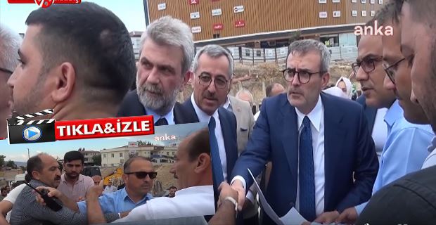 AKP’Lİ MAHİR ÜNAL’IN KAHRAMANMARAŞ’TAKİ ZİYARETİNDE POLİS, SORU SORMAK İSTEYEN GAZETECİYİ ENGELLEDİ