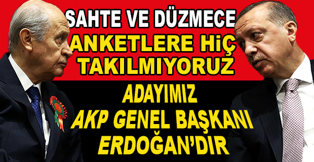 BAHÇELİ PARTİSİNİN CUMHURBAŞKANI ADAYINI AÇIKLADI