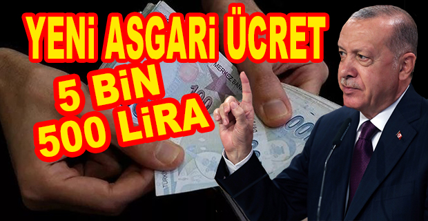ERDOĞAN ASGARİ ÜCRETİ AÇIKLADI! İŞTE YENİ ASGARİ ÜCRET...