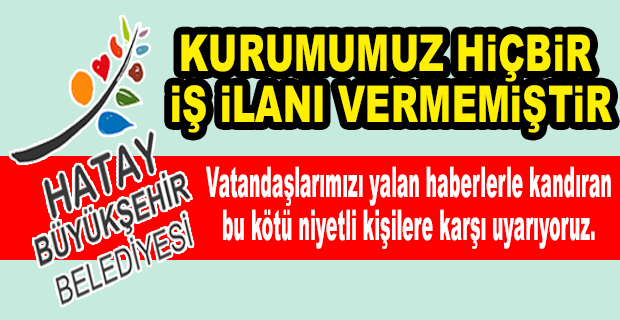 HBB YALAN HABERLERE KARŞI UYARDI