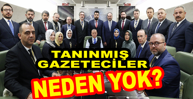 ERDOĞAN’IN UÇAĞINDA, TANINMIŞ GAZETECİLERİN YER ALMAMASI DİKKATLERDEN KAÇMADI 
