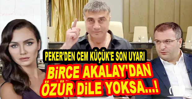 SEDAT PEKER’DEN CEM KÜÇÜK’E 1 AĞUTOSA KADAR SÜRE!