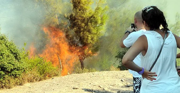 MİLAS’TA ORMAN YANGINI