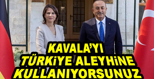 BAKAN ÇAVUŞOĞLU İLE ALMAN MEVKİDAŞI ARASINDA 