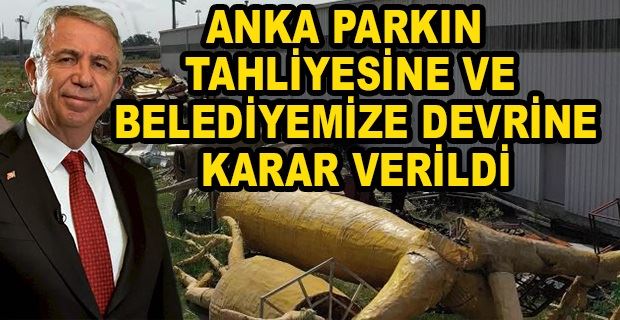 MANSUR YAVAŞ:ANKAPARK DAVASI SONUÇLANDI