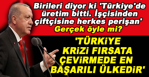 ERDOĞAN: FAİZ, KUR MESELELERİNE TAKILI KALIRSAK TÜRKİYE
