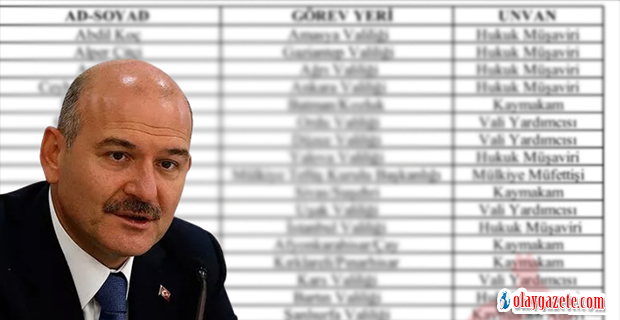 İÇİŞLERİ BAKANI SÜLEYMAN SOYLU DÖNEMİNİN 