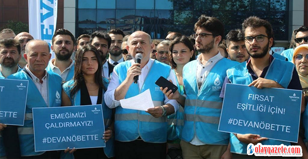 DEVA PARTİSİ İSTANBUL İL BAŞKANLIĞI, ÖSYM BİNASI ÖNÜNDE 