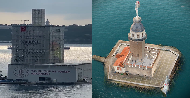 KIZ KULESİ GÖRÜNTÜSÜ TARTIŞMA YARATTI, BAKANLIK AÇIKLAMA YAPTI