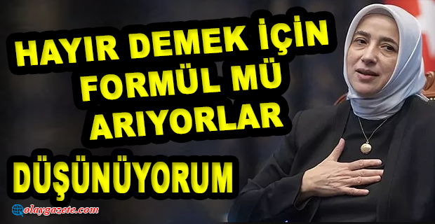 ÖZLEM ZENGİN: ‘HAYIR’ DEMEK İÇİN BİR FORMÜL MÜ ARIYORLAR DİYE DÜŞÜNMEME SEBEBİYET VERDİ