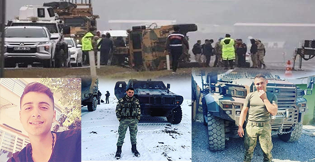 AĞRI’DA ASKERİ ARAÇ DEVRİLDİ 2 ASKER ŞEHİT