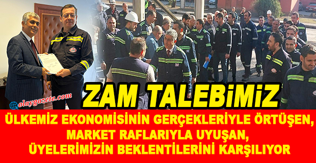 İSDEMİR TOPLU SÖZLEŞME TASLAĞIMIZI İŞVERENE TESLİM ETTİK