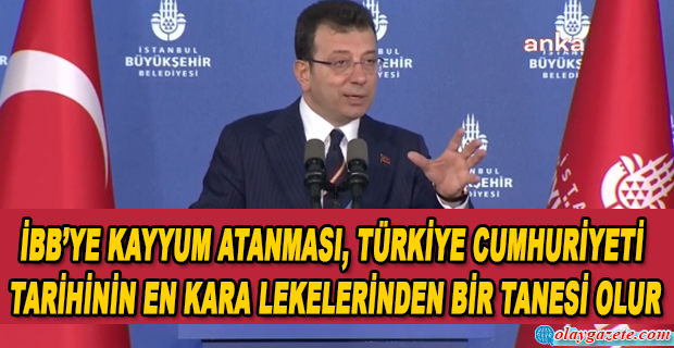 İMAMOĞLU, GAZETECİLERİN SORULARINI YANITLADI