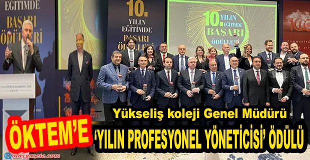 YÜKSELİŞ GENEL MÜDÜRÜ AYKUT ÖKTEM’E ÖDÜL