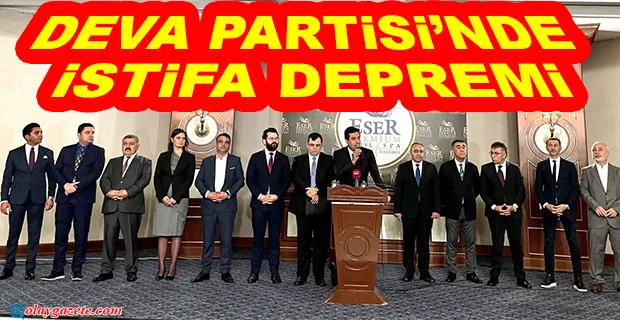 DEVA PARTİLİ 13 İLÇE BAŞKANI PARTİSİNDEN İSTİFA EDEREK CHP