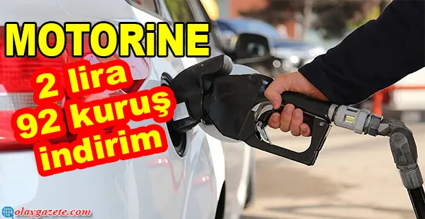 MOTORİNE İNDİRİM GELİYOR