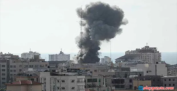 HAMAS’IN BAŞLATTIĞI ‘AKSA TUFANI OPERASYONU’ SONRASI İSRAİL GAZZE’DEKİ BAKANLIK BİNASINI VURDU