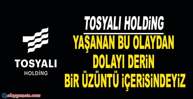 TOSYALI HOLDİNG: YAŞANAN İŞ KAZASIYLA İLGİLİ BİR BASIN AÇIKLAMASI YAPTI.