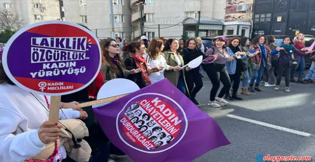 “LAİKLİK VE ÖZGÜRLÜK İÇİN BÜYÜK KADIN YÜRÜYÜŞÜ” İSTANBUL’DA YAPILDI.