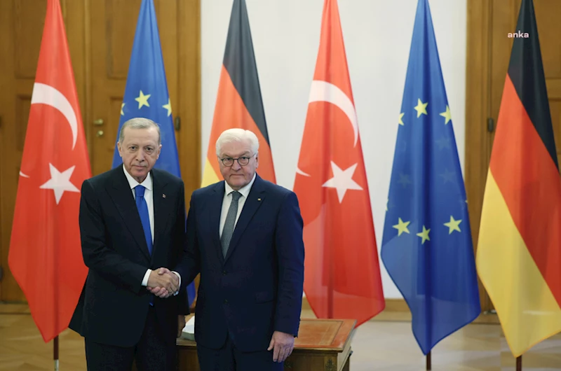 CUMHRUBAŞKANI ERDOĞAN, ALMANYA CUMHURBAŞKANI STEINMEIER İLE BERLİN