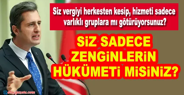 DENİZ YÜCEL: “VATANDAŞIN CEBİNDEN ELİNİ ÇEKMEYEN AKP’YE DAHA AÇIK SORALIM