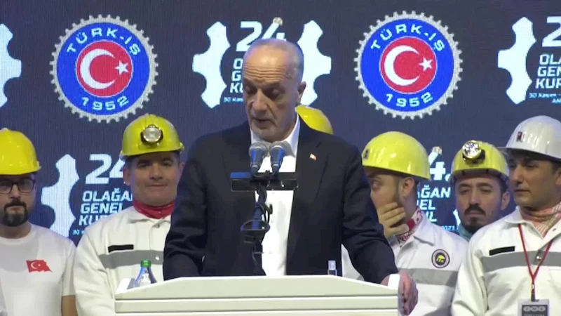 TÜRK İŞ 24. OLAĞAN GENEL KURULU BAŞLADI... ERGÜN ATALAY: 