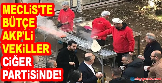 BÜTÇE GÖRÜŞMELERİ SÜRERKEN AKP MİLLETVEKİLLERİNDEN CİĞER PARTİSİ