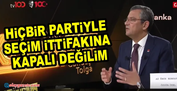 ÖZGÜR ÖZEL:LİDER DEDİĞİN, DOĞRUSUNU YAPMAK İÇİN DOĞRU YERE DANIŞANDIR