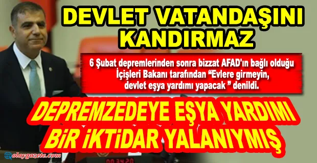 GÜZELMANSUR DEPREMZEDEYE EŞYA YARDIMINI SORDU